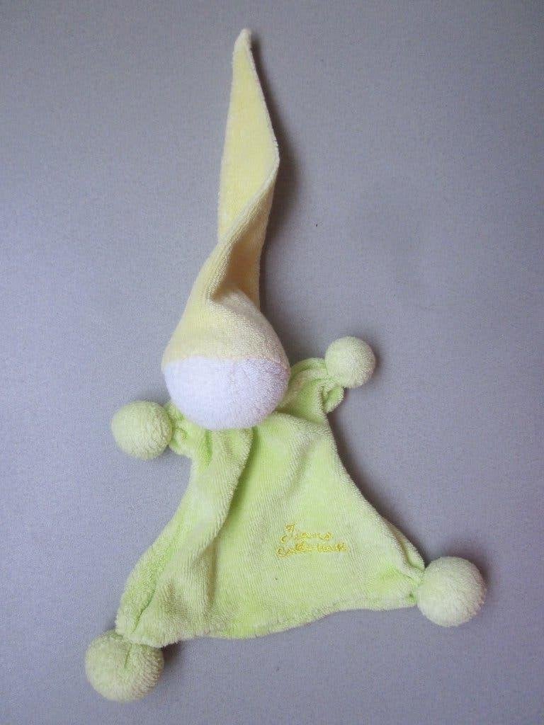 Tiamo Collection groen - geel badstof zacht knuffel popje, Kinderen en Baby's, Speelgoed | Knuffels en Pluche, Overige karakters