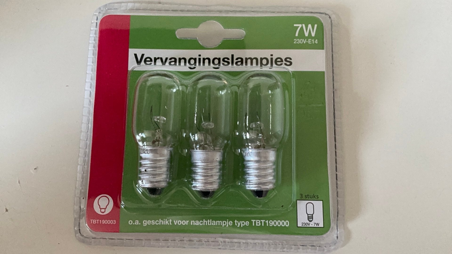 Lampjes, vervangingslampjes 7 watt, Gloeilamp, E14 (klein), Nieuw, Ophalen of Verzenden