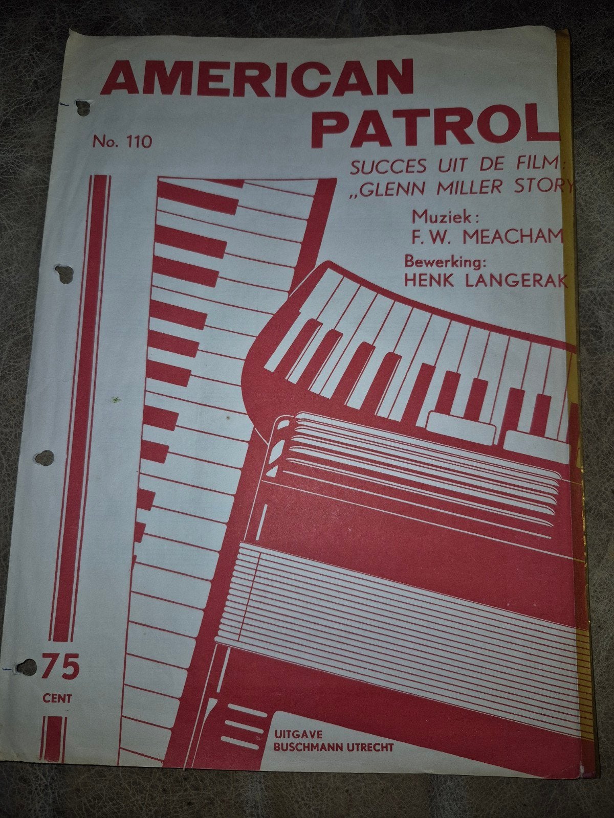 American Patrol Nr. 110 - F.W. Meacham / Henk Langerak, Gebruikt, Filmmuziek en Soundtracks, Piano, Overige soorten