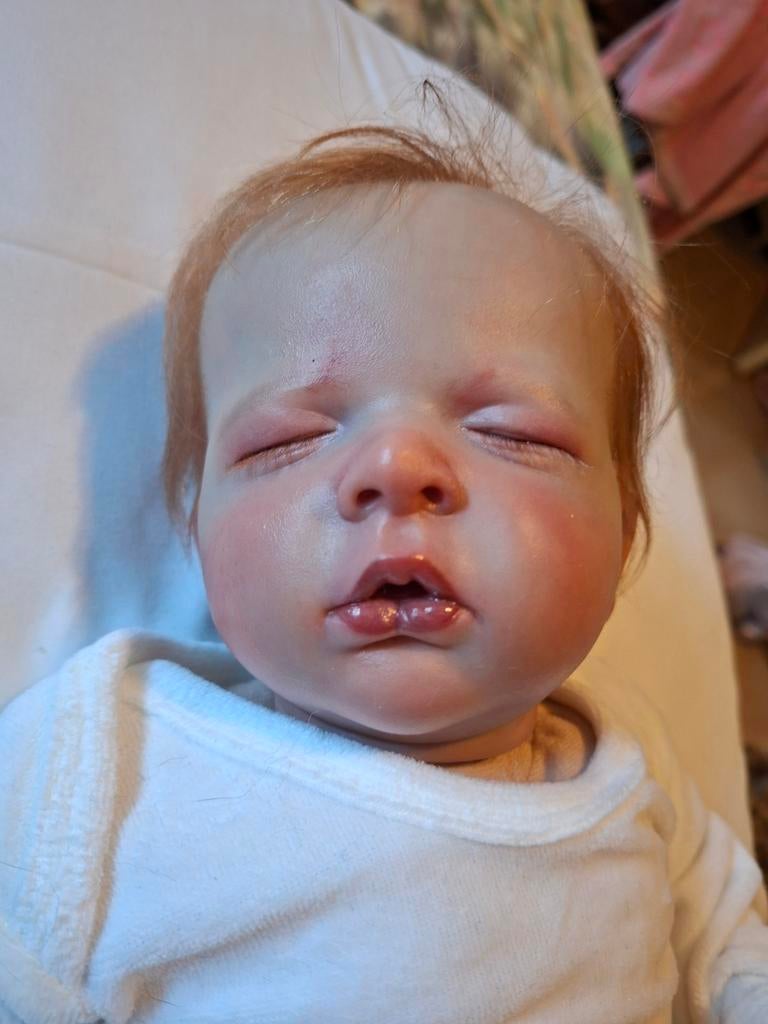 Hele mooie reborn louisa, Ophalen of Verzenden, Zo goed als nieuw, Pop
