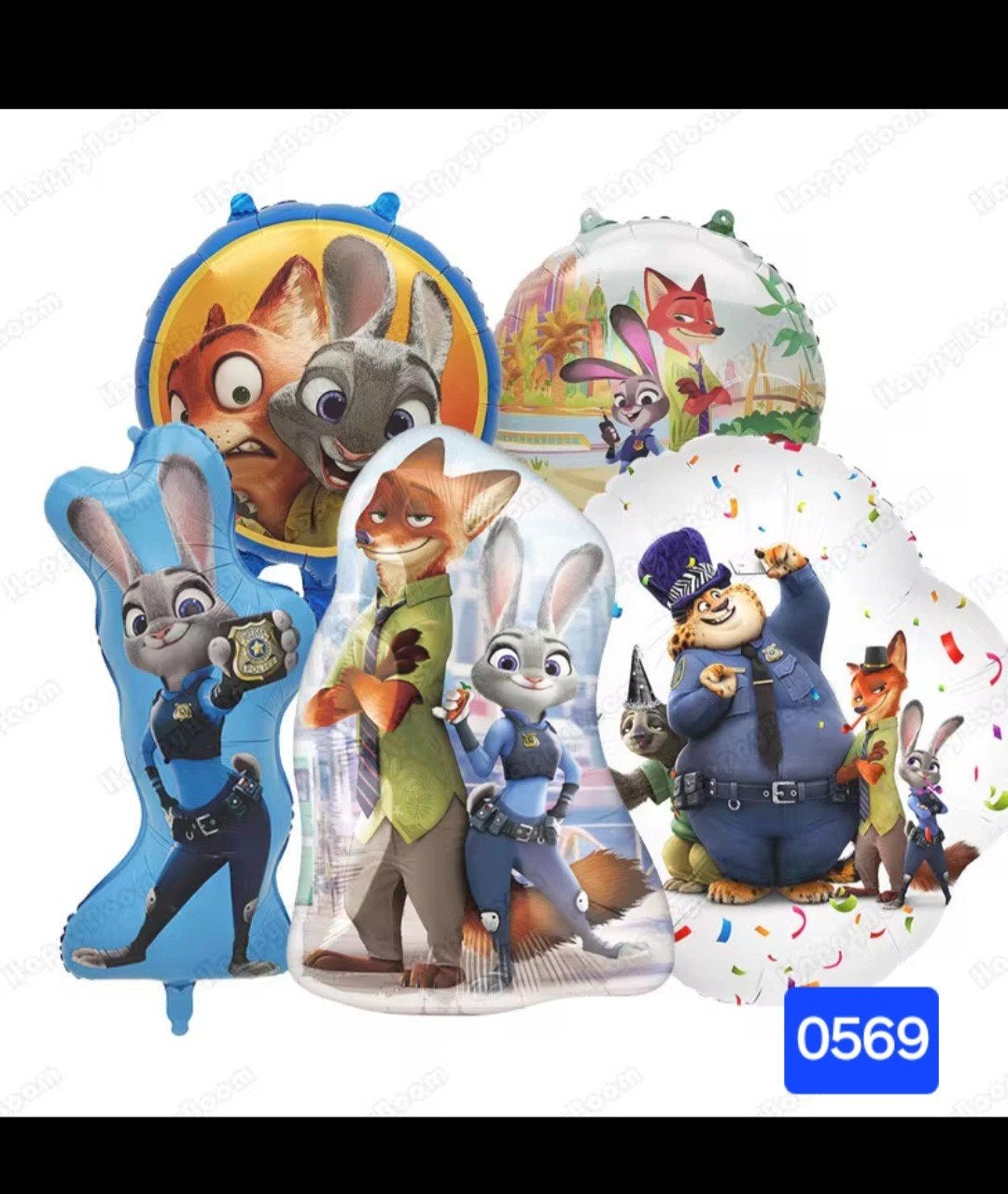 Zootropolis Zootopia Folie Ballonnen Set - Nieuw, Ophalen, Nieuw, Versiering, Verjaardag
