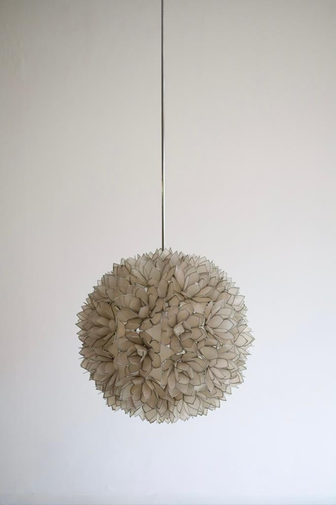 Capiz Lotus Ball hanglamp vintage, Ophalen, Overige materialen, Design, Tijdperk
