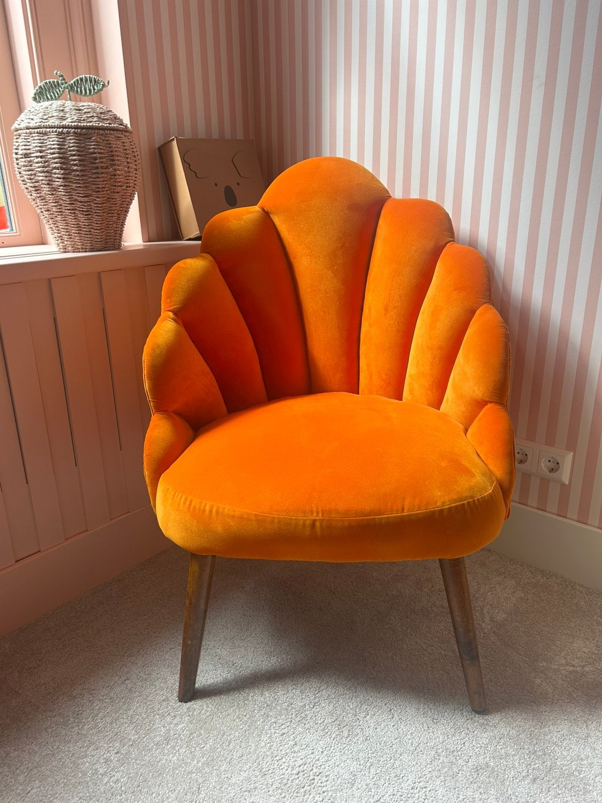 Mooie velours schepstoel Sissy Boy, Ophalen, 75 tot 100 cm, Zo goed als nieuw, Stof