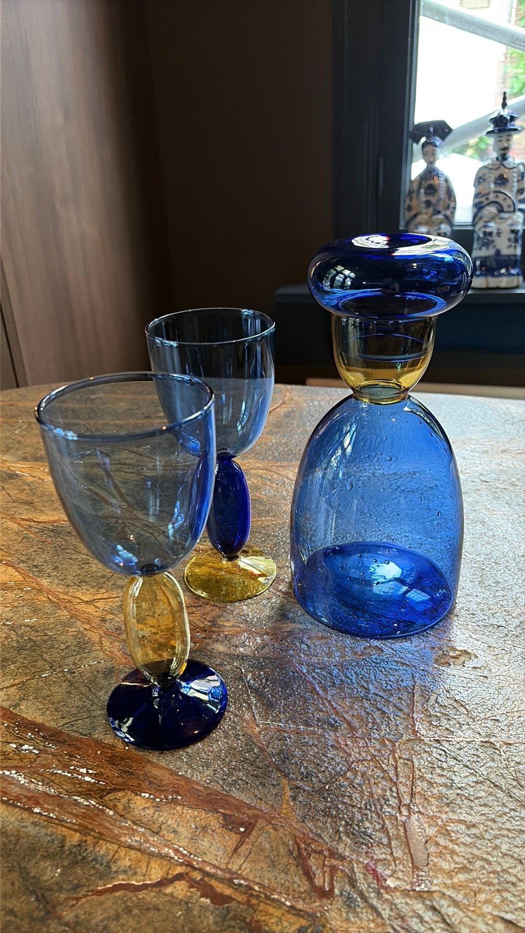 Puik design karaf met 2 glazen - nieuw, Glas of Glazen, Overige merken, Nieuw, Ophalen of Verzenden