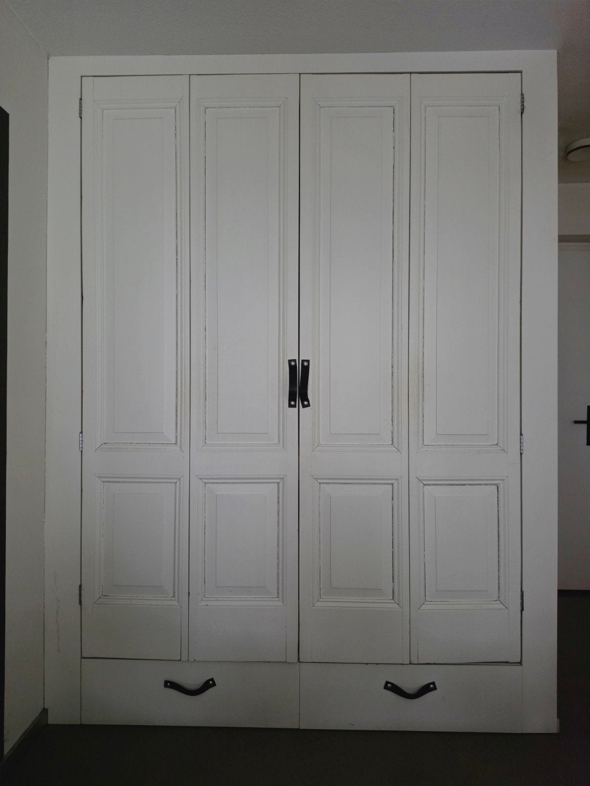 Set van 4 oude paneeldeuren – 40  216 cm, Ophalen, Gebruikt, Minder dan 50 cm, 200 cm of meer