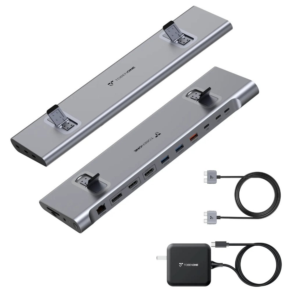 TobenONE UDS041M MacBook Docking Station Dual/Triple 4K 100W, Computers en Software, Docking station, Tobenone, Ophalen of Verzenden