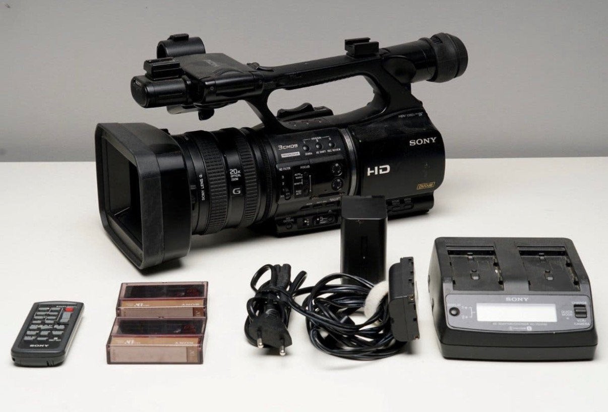 Sony HVR-Z5E Professionele HDV Camera Mini DV, Audio, Tv en Foto, Ophalen, Mini dv, 20x of meer, Zo goed als nieuw