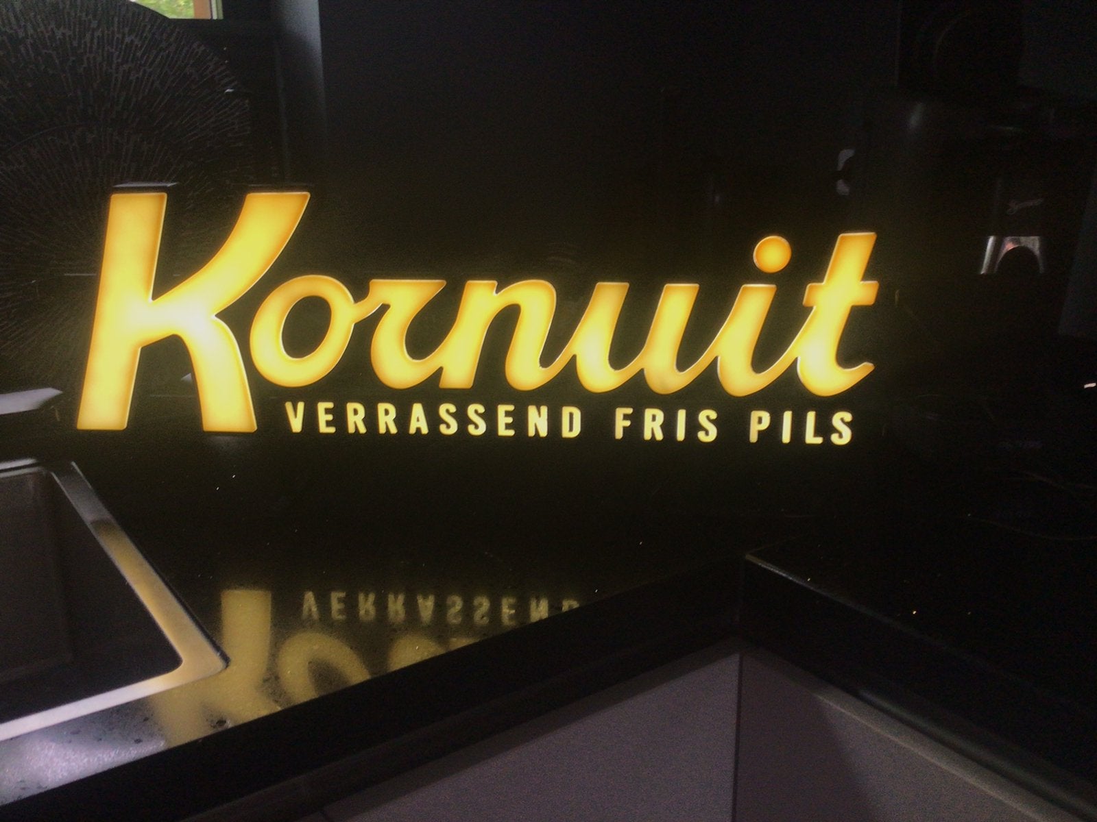 Reclame bierlamp, Verzamelen, Ophalen, Zo goed als nieuw, Reclamebord, Plaat of Schild, Overige merken