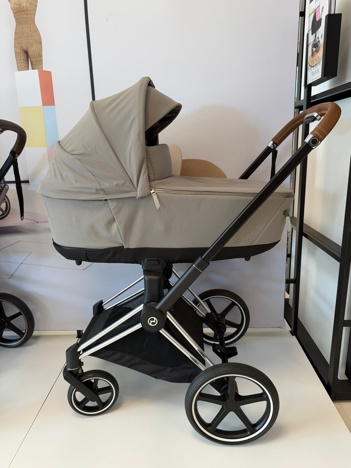 Showmodel Cybex Priam 4 Rose Gold Frame - Mirage Grey, Ophalen, Zo goed als nieuw, Overige merken