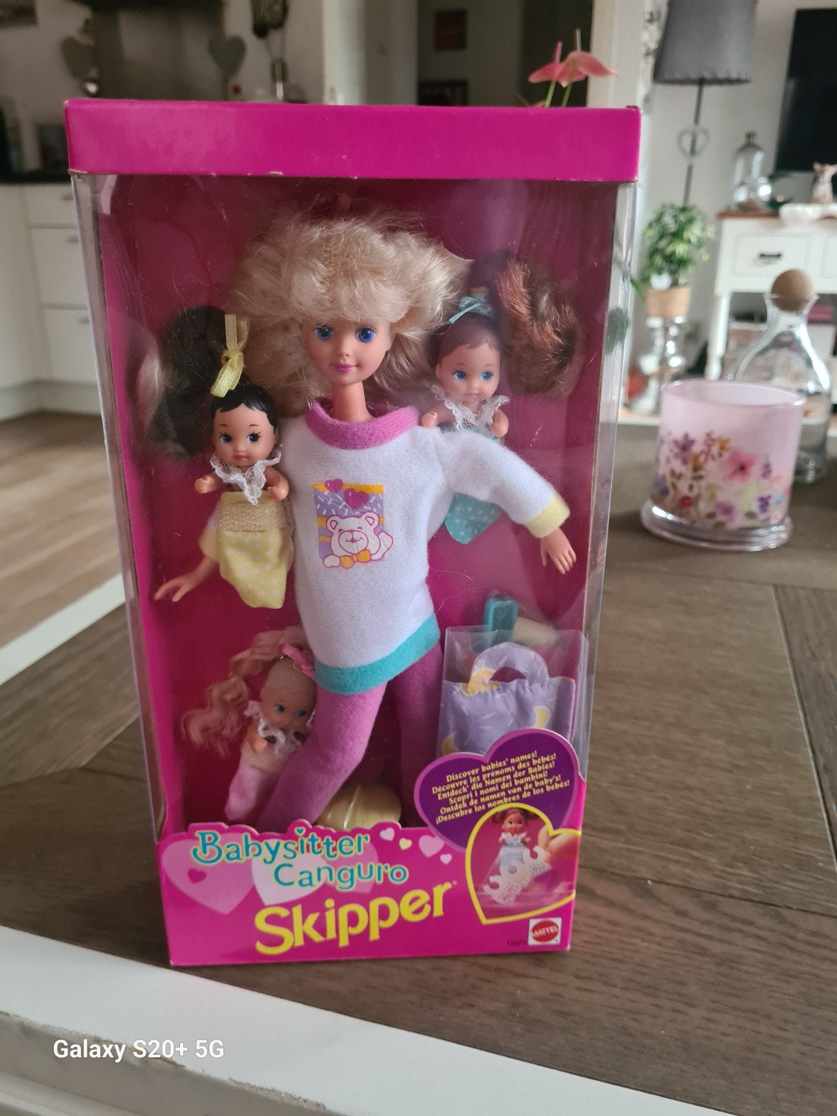 Vintage Babysitter Canguro Skipper Barbie met 3 baby's, Kinderen en Baby's, Ophalen of Verzenden, Nieuw, Barbie