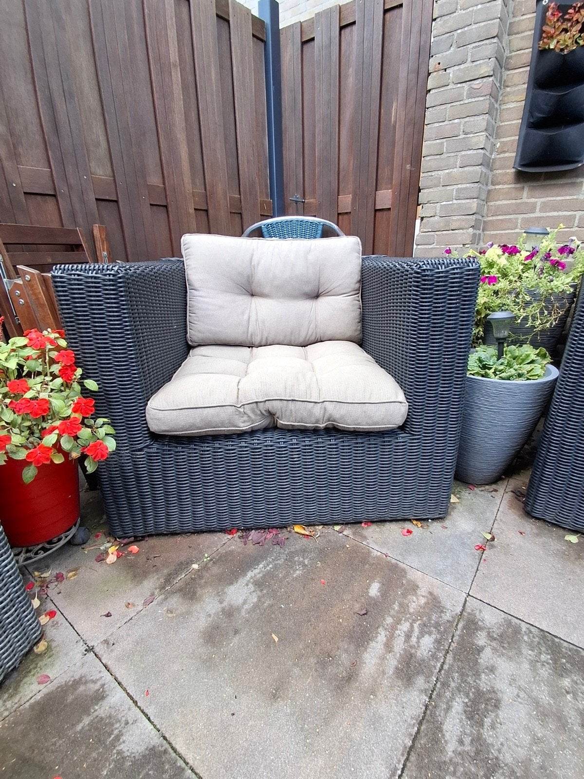 te koop 4 tuin fauteuils inclusief kussens, Tuin en Terras, Ophalen, Zo goed als nieuw