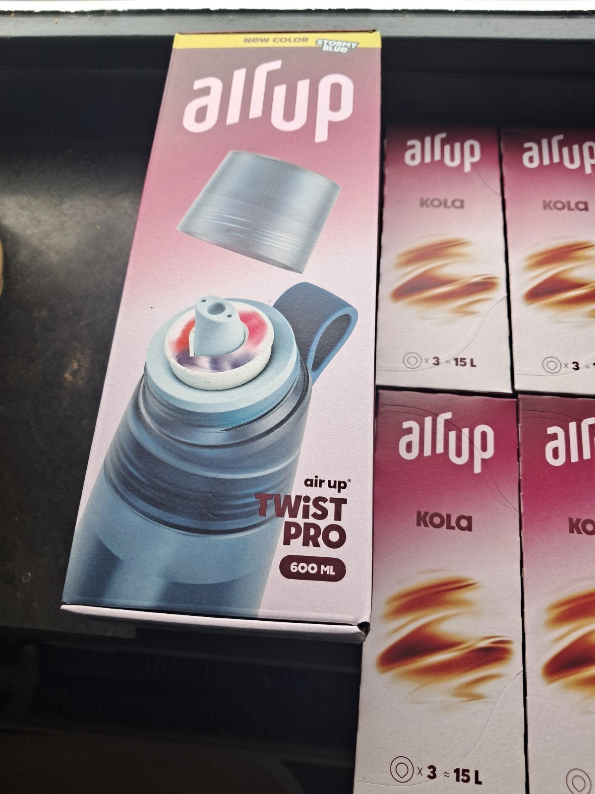 Air Up Twist Pro 600ml - Nieuwe Kleur Stormy Blue, Kunststof, Nieuw, Ophalen of Verzenden, Overige merken