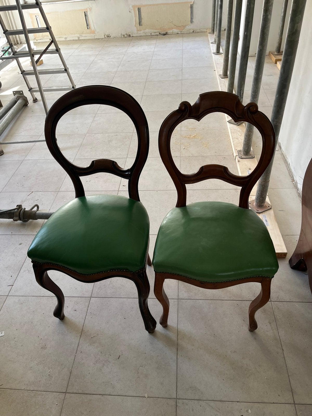 5 antieke mahoniehouten stoelen Louis Philippe, Antiek en Kunst, Ophalen