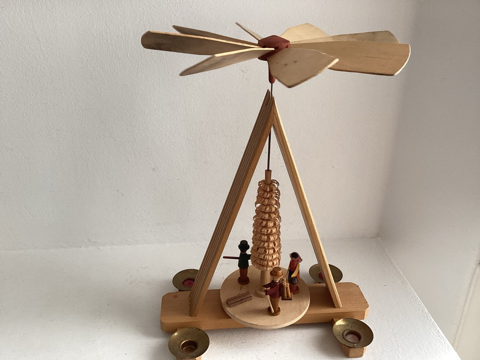 Kerstmolen antiek Ertsgebergte, Ophalen of Verzenden, Gebruikt