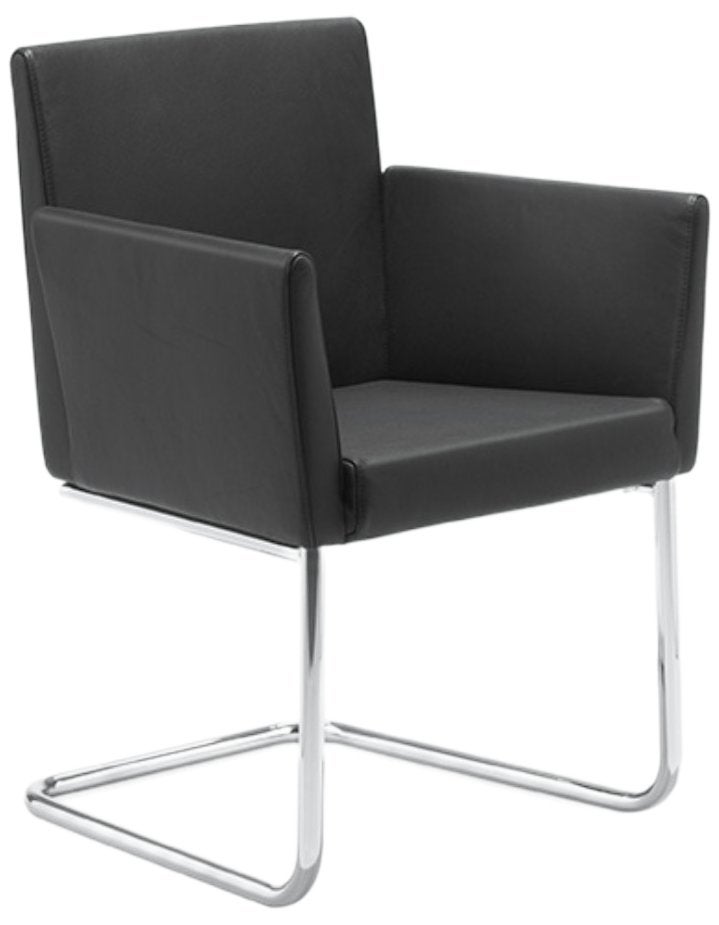 Mooie leren Artifort Paco Gerard Vollenbrock design stoel, Ophalen, Gebruikt, Twee, Zwart