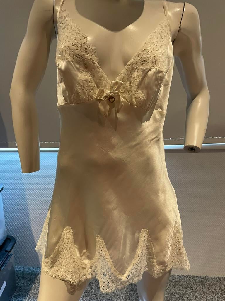 Twinset silk top met kant xl, Wit, Maat 46/48 (XL) of groter, Ophalen of Verzenden, Zo goed als nieuw