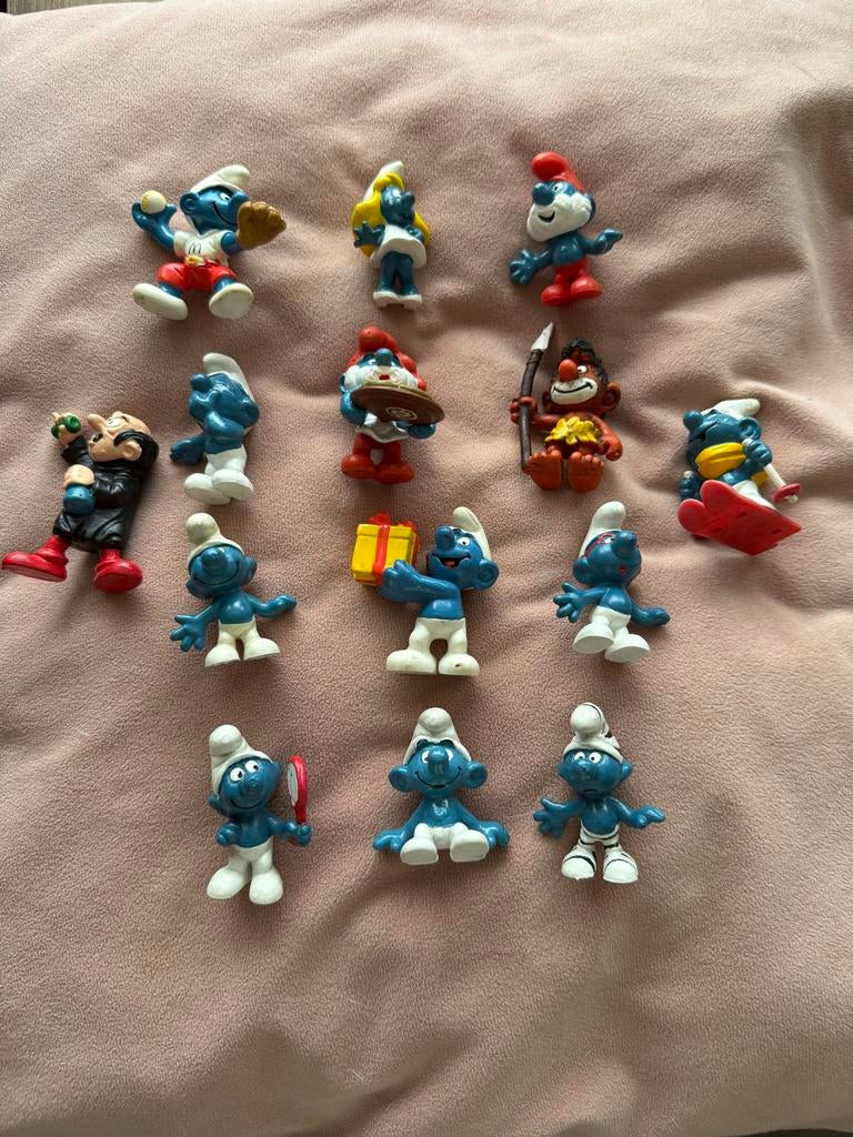 Smurfen beeldjes collectie - Schleich handgemalt, Verzamelen, Smurfen, Ophalen of Verzenden, Zo goed als nieuw, Verschillende Smurfen