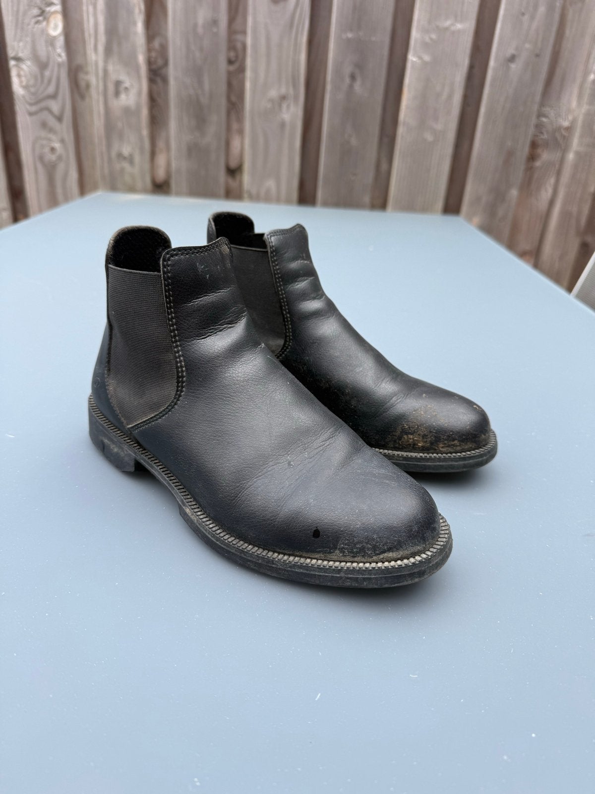 Jodhpurs kunststof zwart, maat 37, Dieren en Toebehoren, Paardrijkleding, Dressuur, Fouganza, Ophalen of Verzenden, Zo goed als nieuw