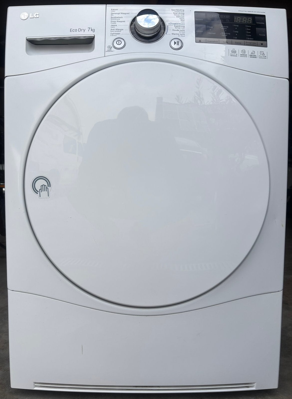 LG eco dry 7kg warmtepompdroger, Ophalen, 6 tot 8 kg, Anti-kreukfase, Overige typen