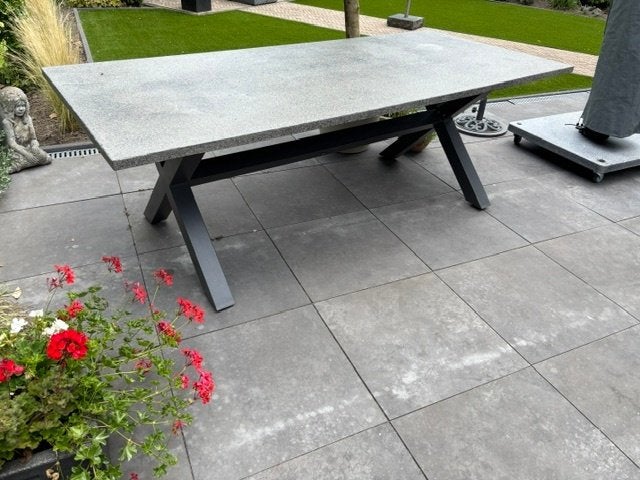 Tuintafel, Tuin en Terras, Ophalen, Gebruikt, Rechthoekig, Overige materialen