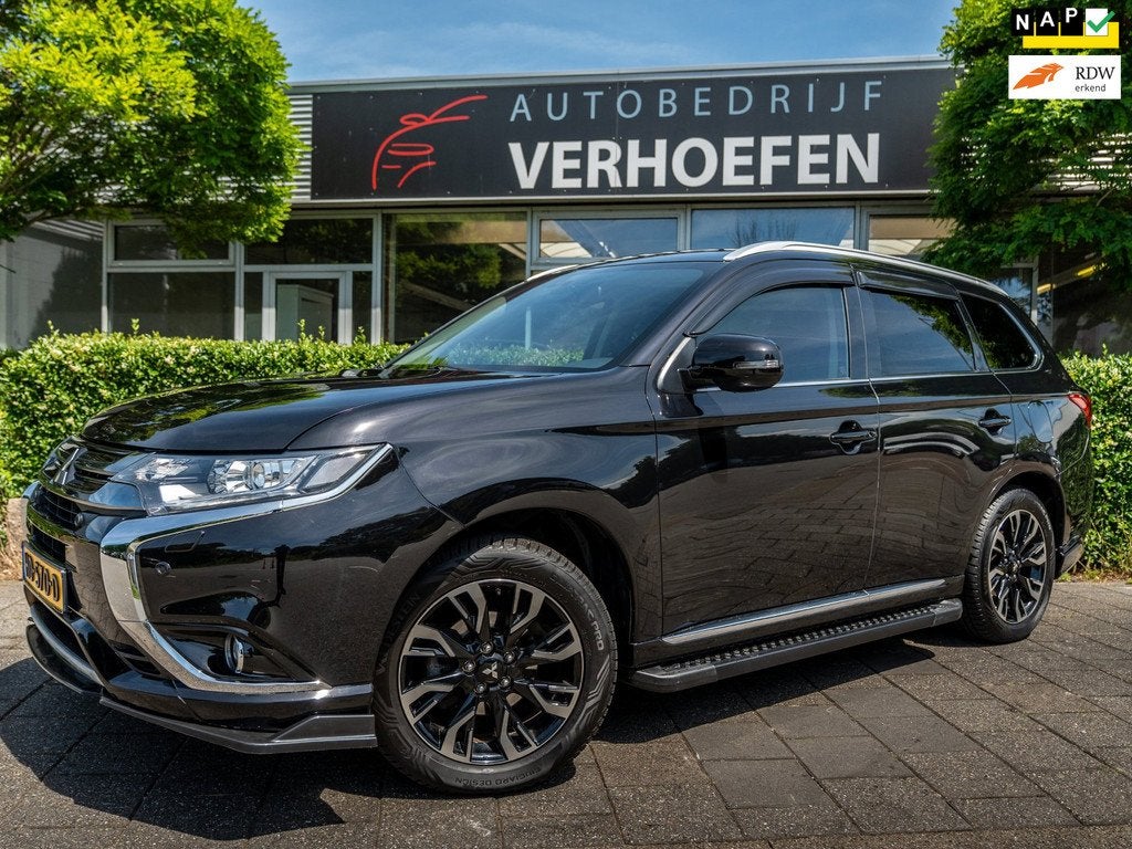 Mitsubishi Outlander 2.0 PHEV Executive Edition - STOEL VERW, Auto's, 1998 cc, 4 cilinders, 1820 kg, Zwart
