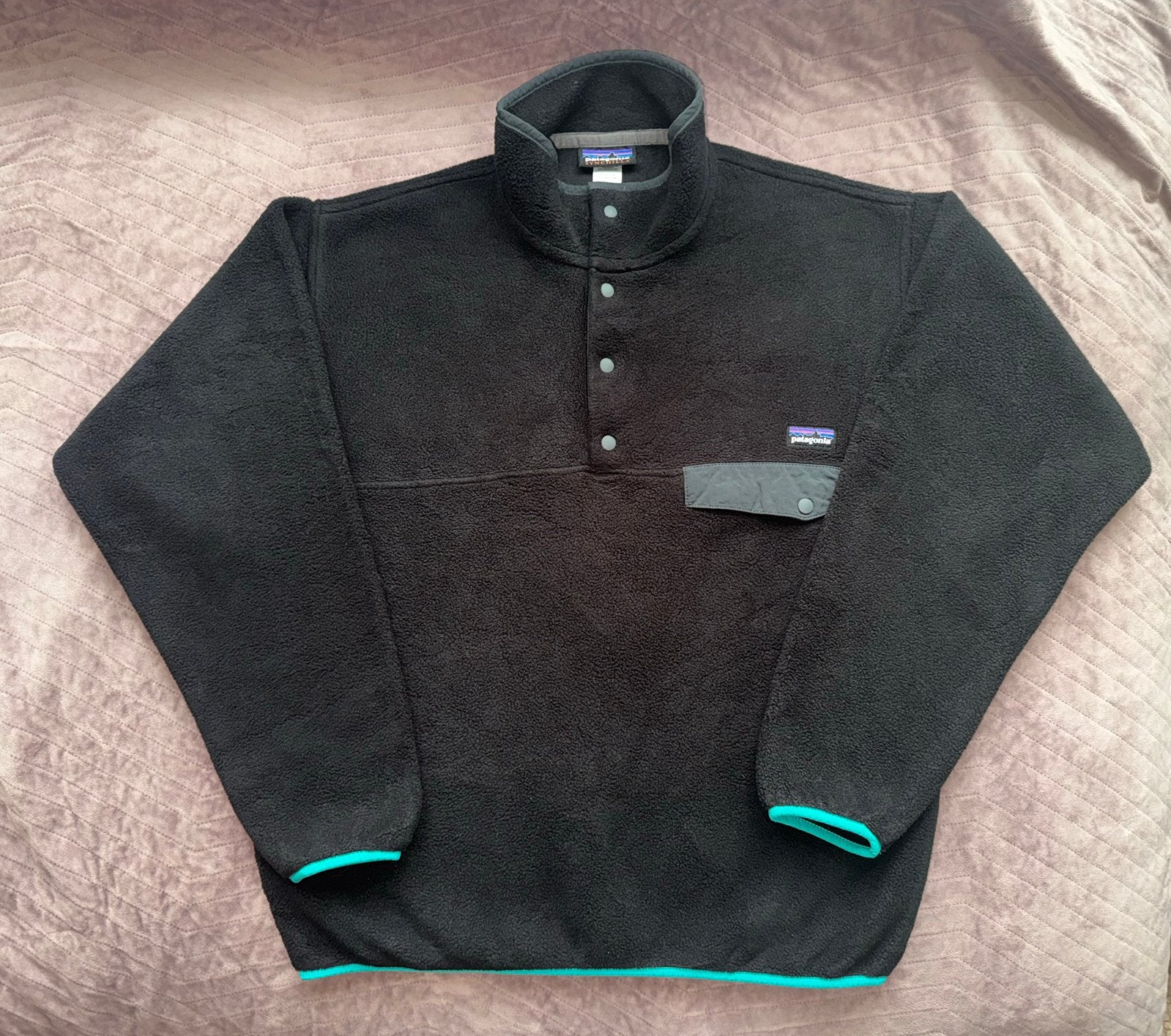 Patagonia Synchilla Snap-T Sweater, Ophalen of Verzenden, Zo goed als nieuw, Maat 48/50 (M), Zwart