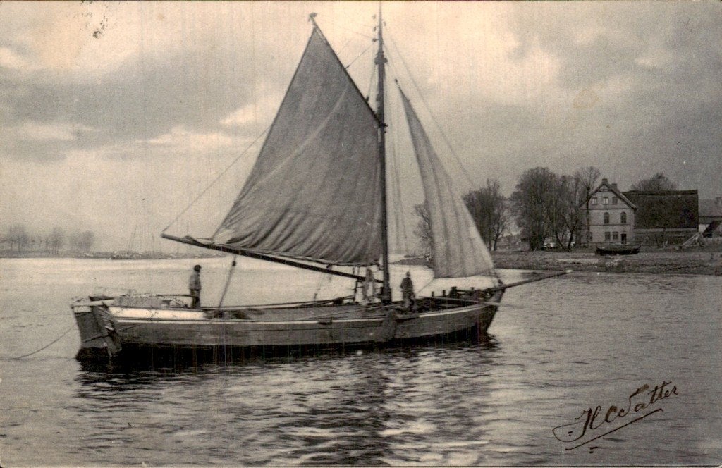 Goes - Zeilboot - Oeverwoning, Ophalen of Verzenden, Voor 1920, Gelopen, Zeeland