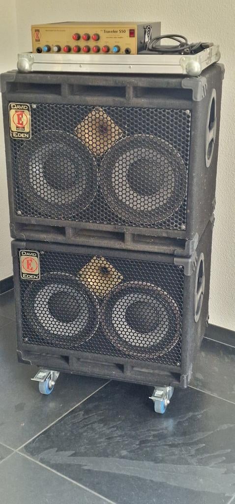Basversterker Eden WT550B + D210XLT4 + D210XST4, Muziek en Instrumenten, Versterkers | Bas en Gitaar, Gebruikt, 100 watt of meer