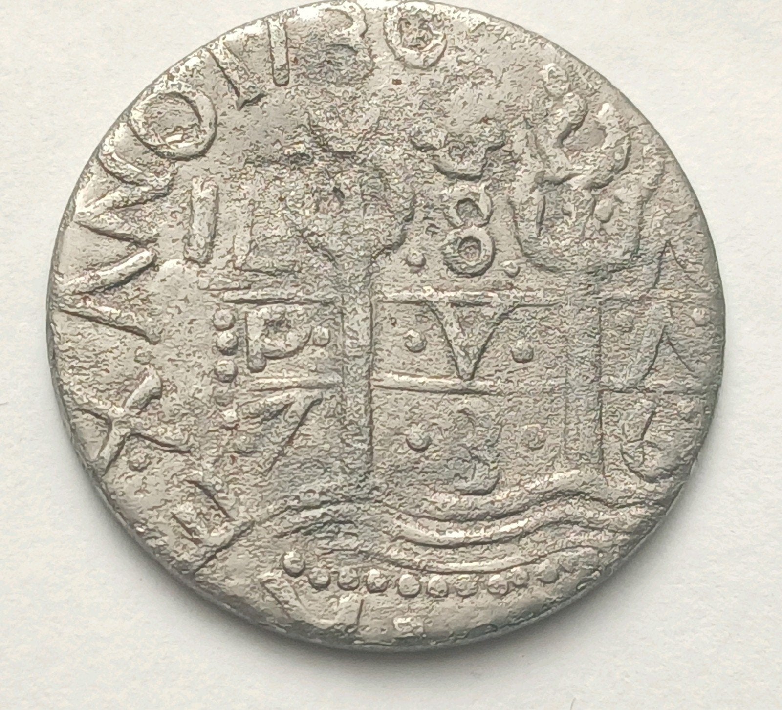 8 Real 1736 Lima Peru Spaanse Kolonie Spanje Antieke Munt, Ophalen of Verzenden, Overige materialen