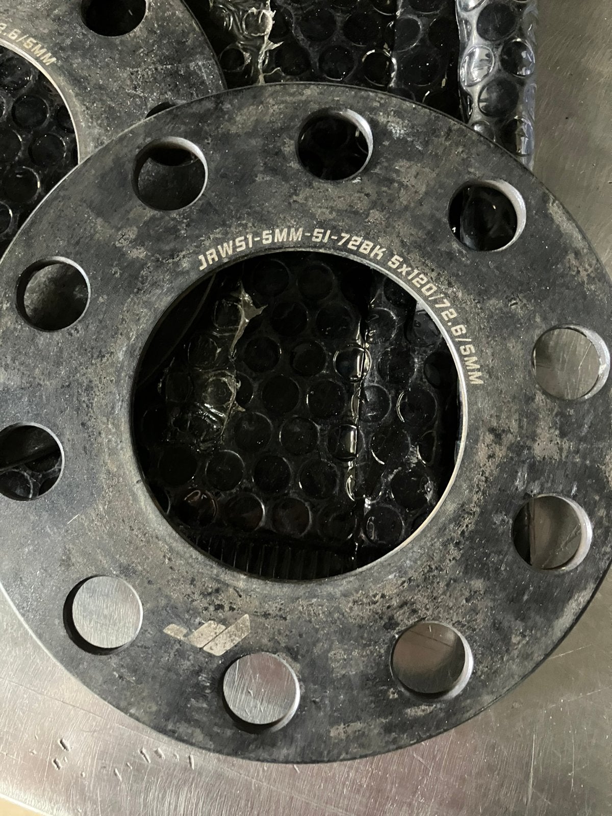 5x120 5mm e46/e90 etc. spacers incl. Verlengde wielbouten, Ophalen, Gebruikt
