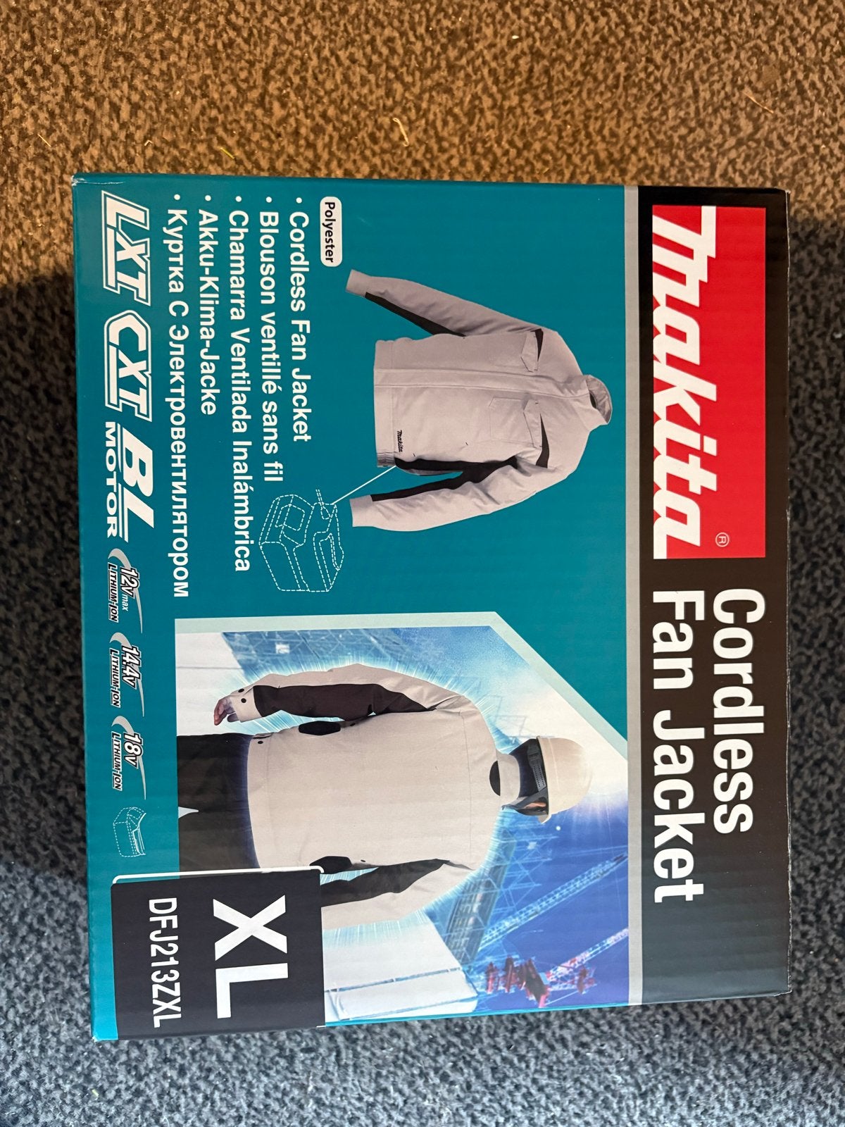 Makita DFJ213ZXL Cordless Ventilator Jas XL, Ophalen of Verzenden, Nieuw