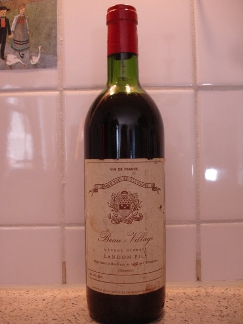 Beau-Village, Landon & Fils, 33440 Graves d'Ambares Bordeaux, Verzamelen, Wijnen, Zo goed als nieuw, Rode wijn, Frankrijk, Vol