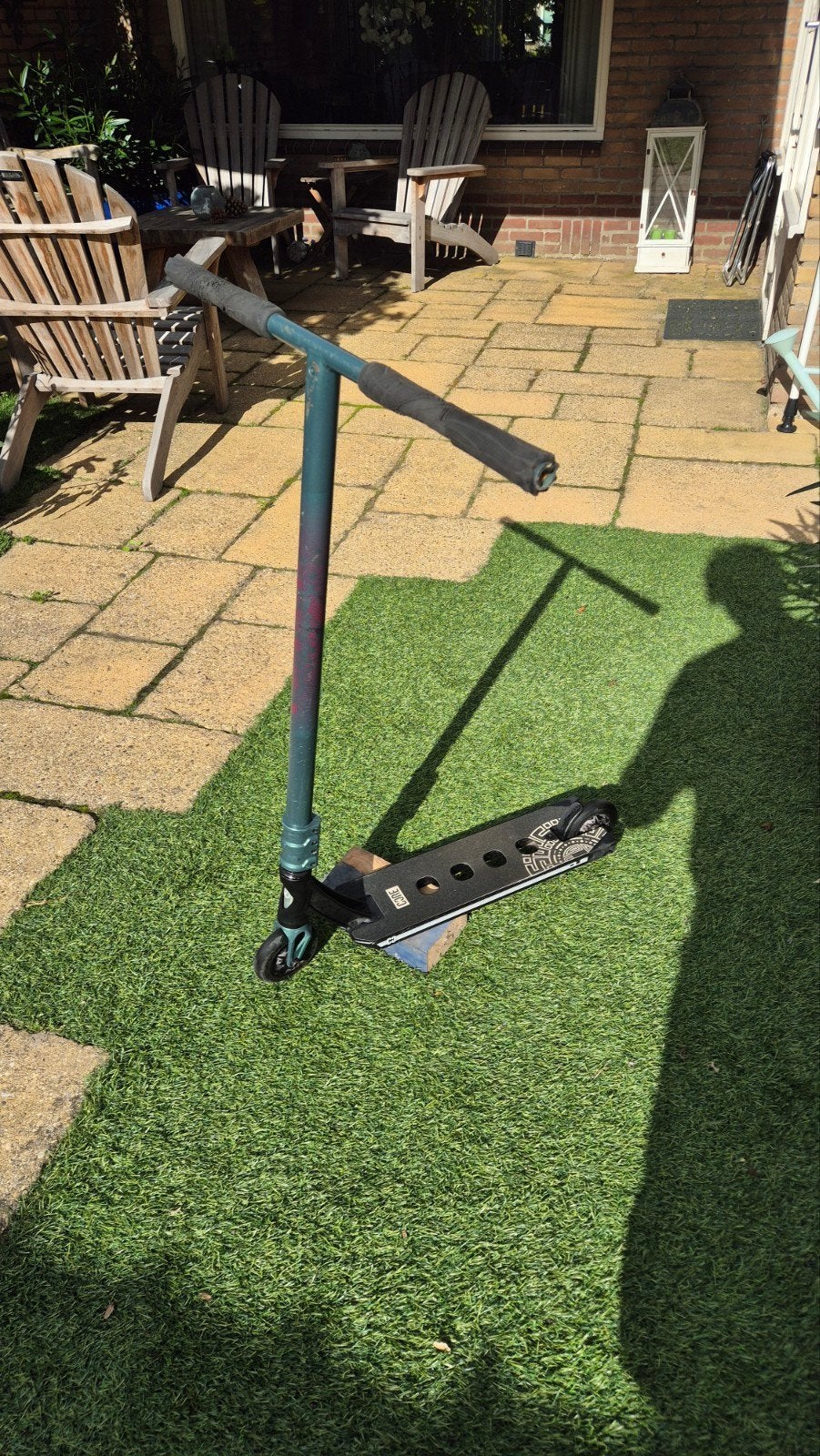 custom stuntstep, Fietsen en Brommers, Ophalen, Zo goed als nieuw, Gewone step