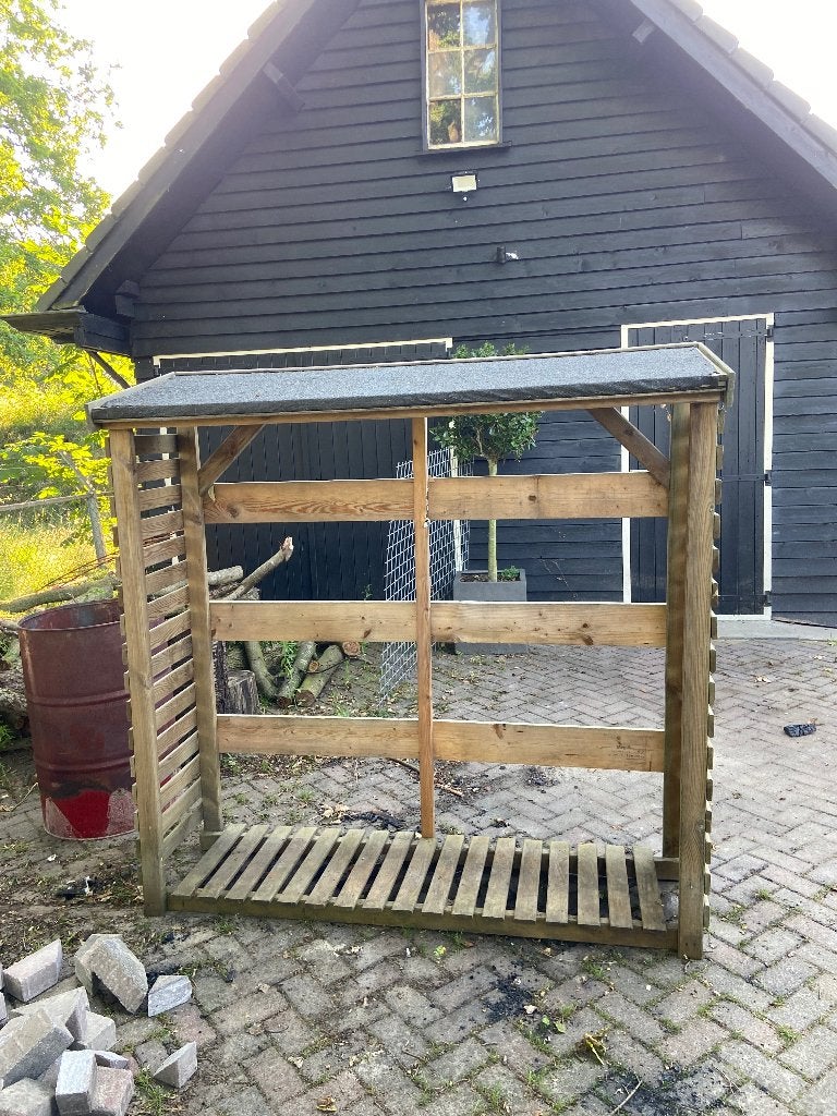 Houtopslag voor brandhout, Tuin en Terras, Haardhout, Minder dan 3 m³, Ophalen, Overige houtsoorten