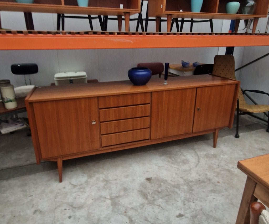 Vintage dressoir met vier laden, 200cm, Ophalen, ., 150 tot 200 cm, Met lade(s)