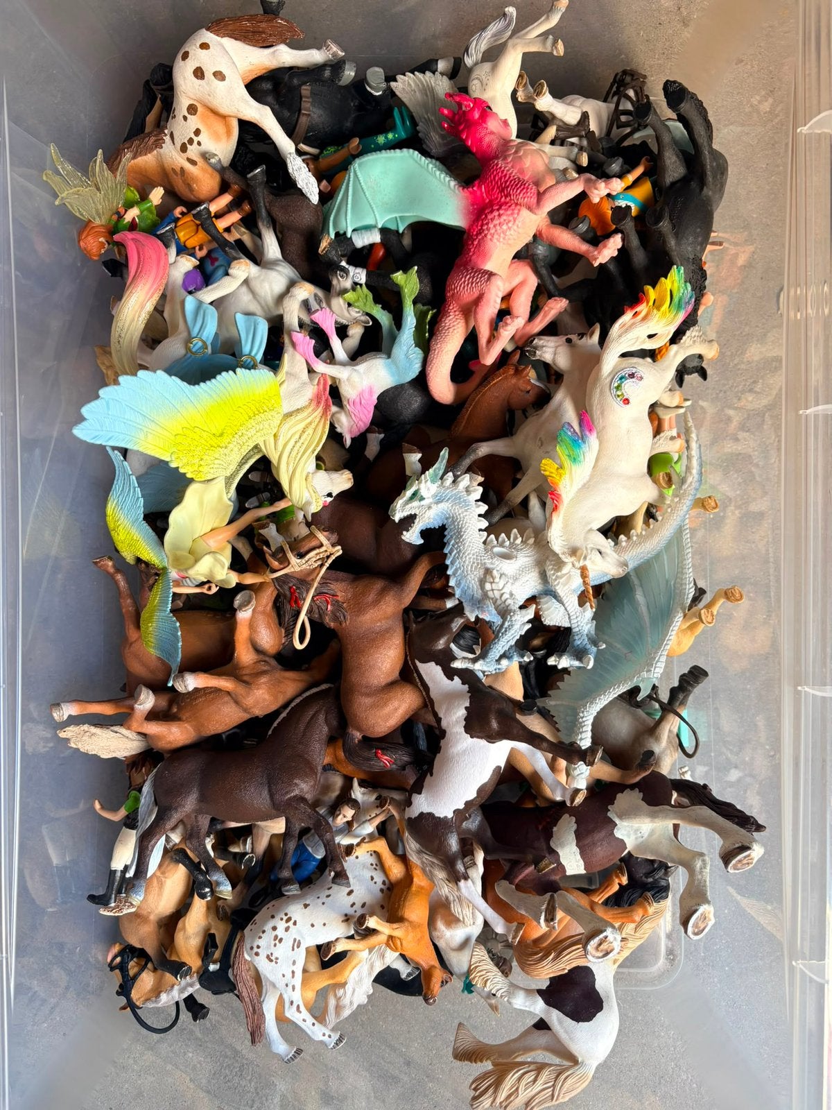 MEGA schleich paarden set, Ophalen, Gebruikt