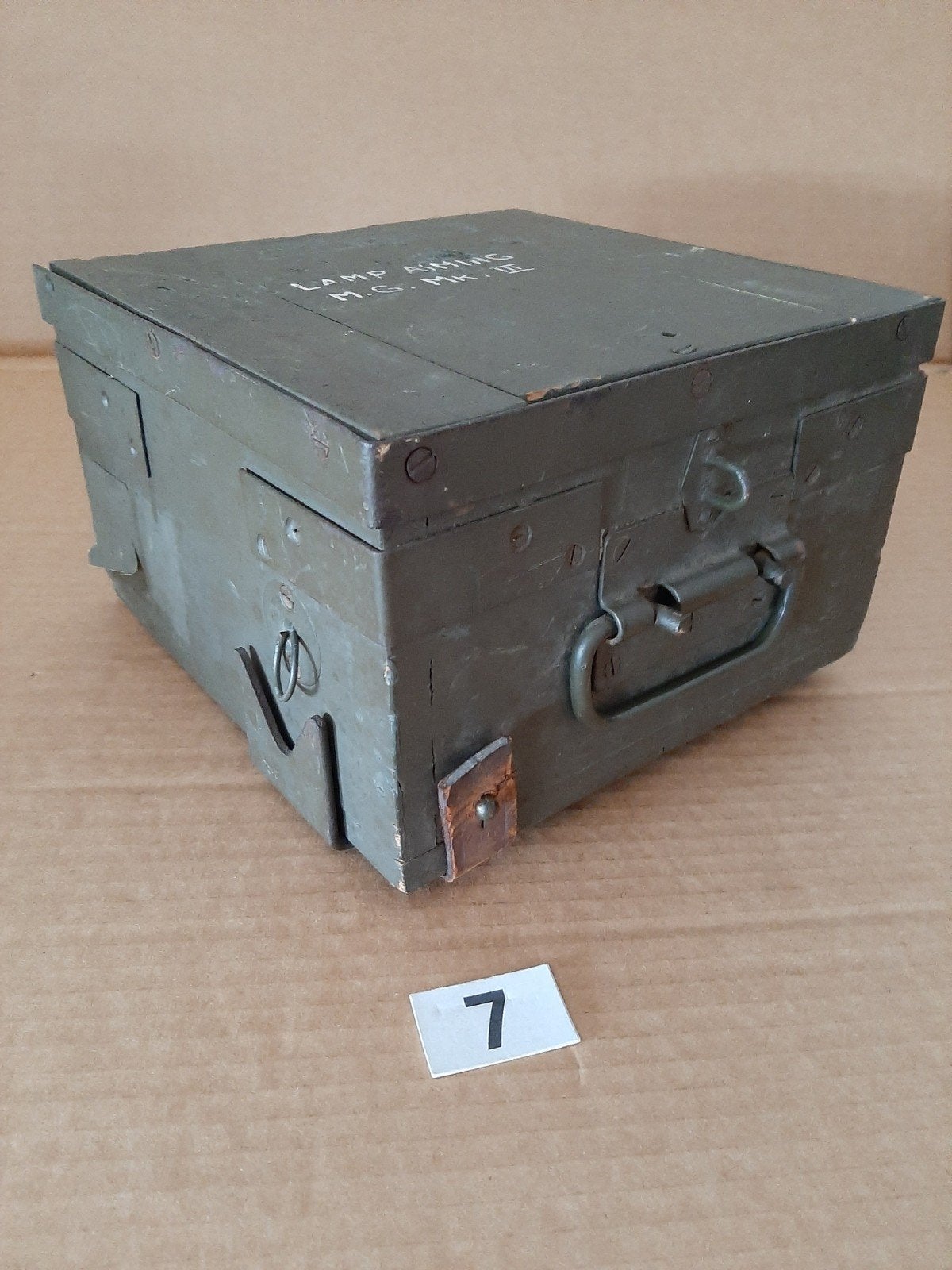 Kist Lamp Aiming MG Mklll  Vickers'Machinegun, Verzamelen, Militaria | Tweede Wereldoorlog, Ophalen of Verzenden, Landmacht, Engeland