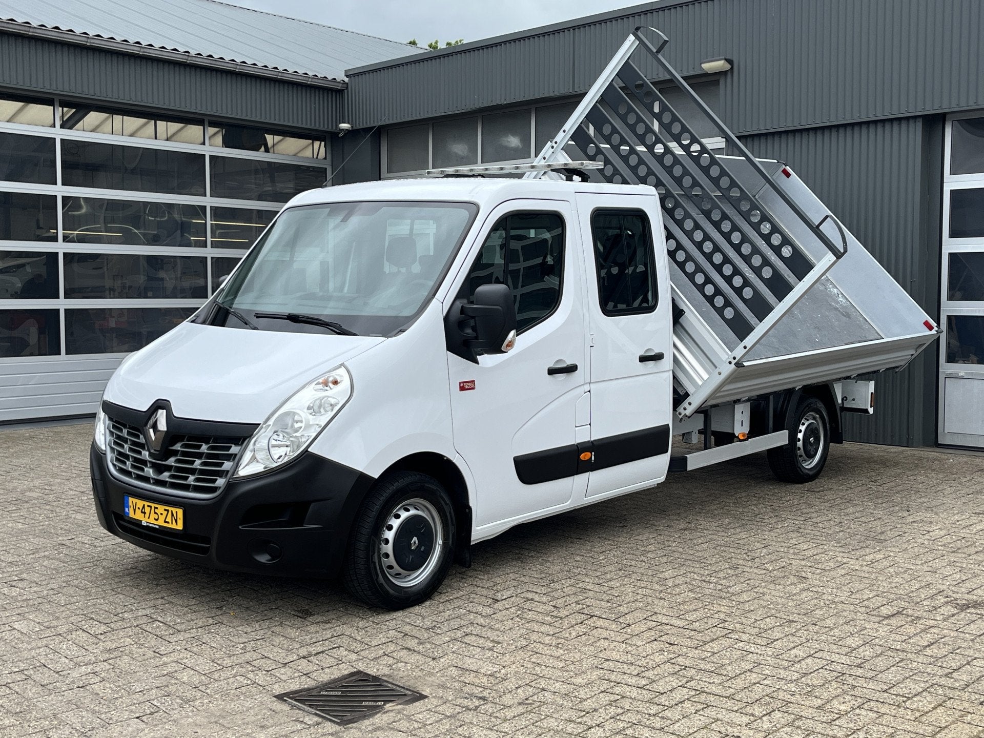 Renault Master T35 2.3 dCi L3 DC Airco 3 zijden kipper Telef, Auto's, Stof, Gebruikt, 4 cilinders, Renault