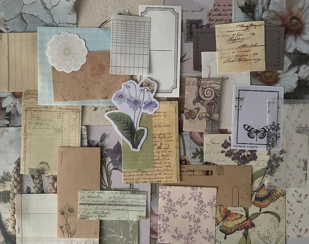 Scrapbooking papier natuurlijke kleuren, Verzenden, Nieuw, Papier of Karton