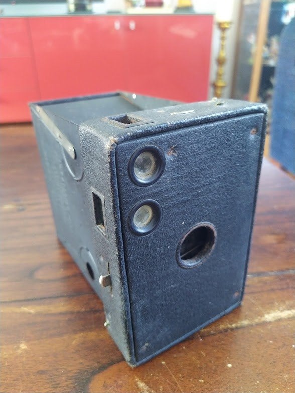Antieke Brownie camera bieden!, Ophalen of Verzenden, Voor 1940, Fototoestel