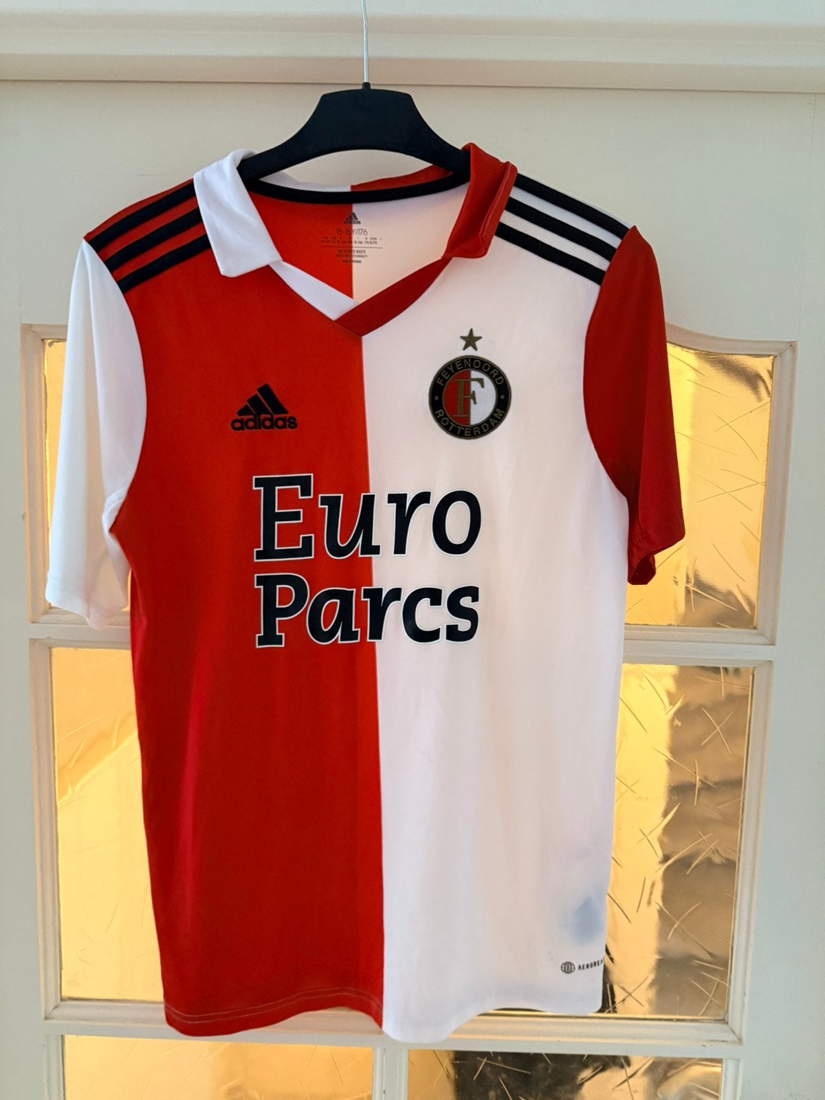 Adidas europarcs feyenoord shirt maat 176, Ophalen of Verzenden, Jongen, Shirt of Longsleeve