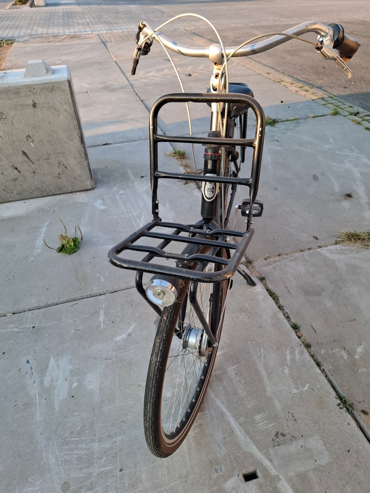 Gazelle Miss Grace transportfiets, zwart, Fietsen en Brommers, Fietsen | Dames | Damesfietsen, Ophalen, Gebruikt, Gazelle