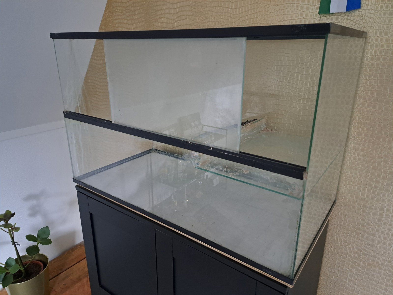 Schildpad terrarium, Dieren en Toebehoren, Reptielen en Amfibieën | Toebehoren, Ophalen, Gebruikt