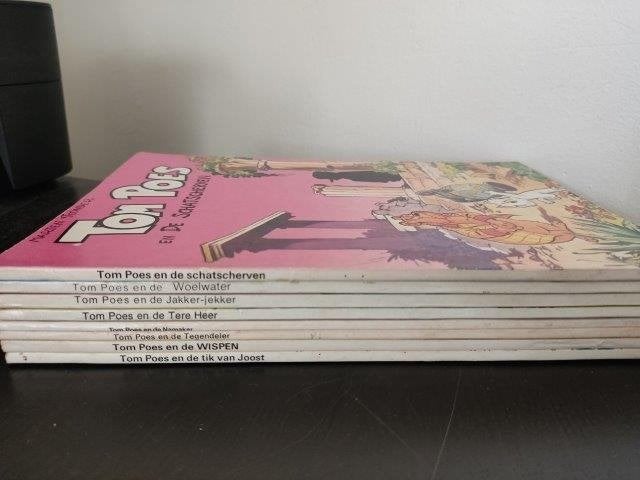 6 delen Tom Poes, Boeken, Meerdere stripboeken, Ophalen of Verzenden, Gelezen