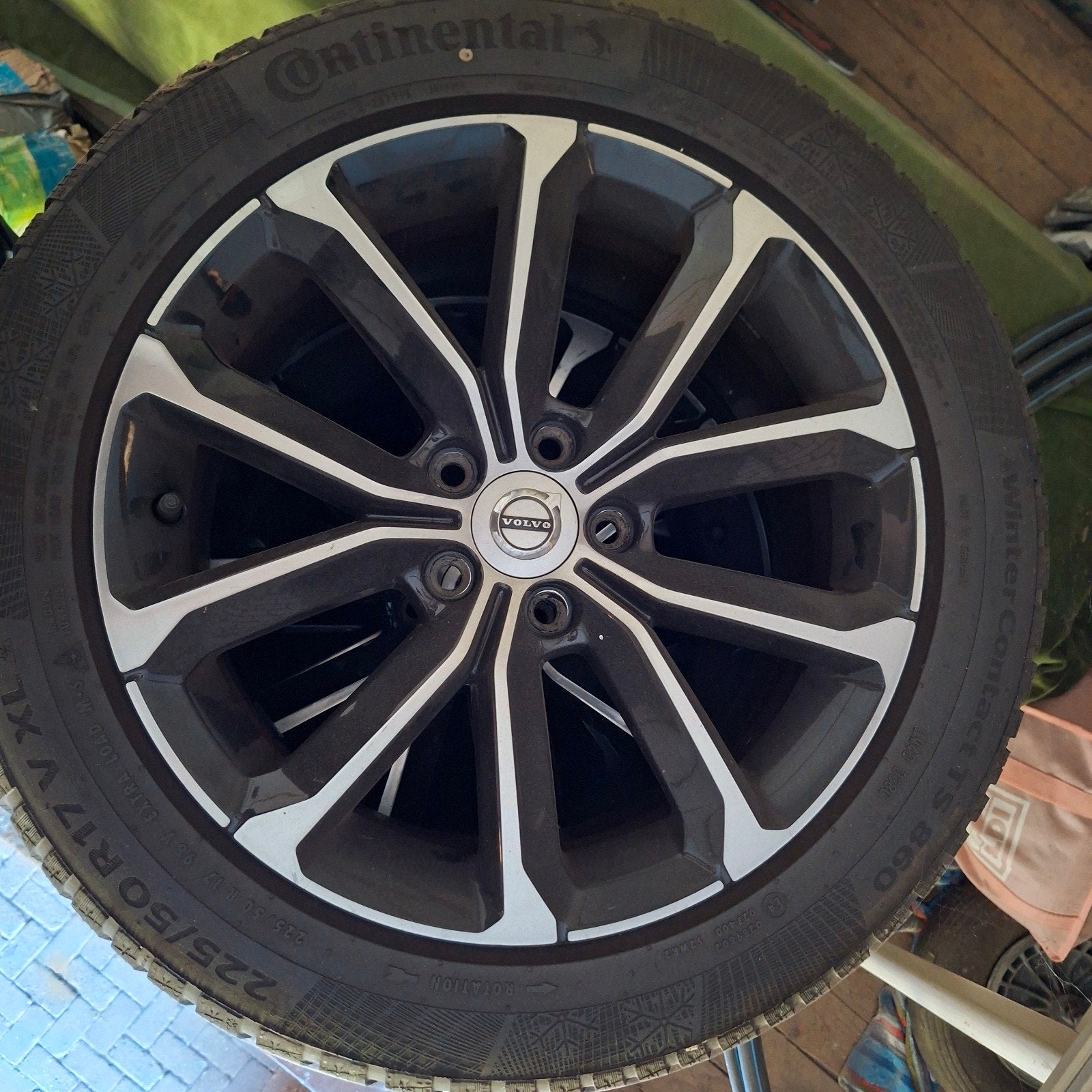 Volvo lichtmetalen velgen set., Auto-onderdelen, Banden en Velgen, Ophalen, Velg(en), 17 inch, Winterbanden