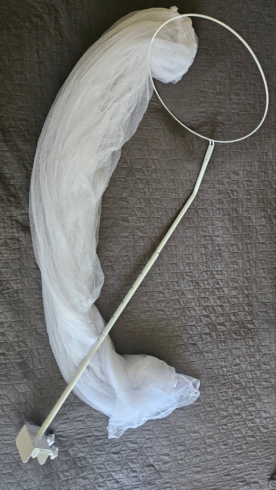 Klamboe met net voor kinderbed - 95cm hoog, 34cm Ø, Ophalen of Verzenden, Gebruikt, 180 cm of meer, 85 tot 100 cm
