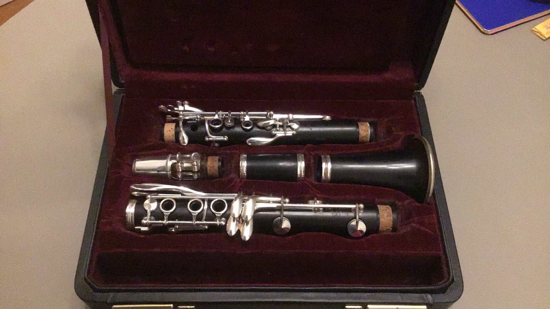 Basklarinet (Vito) & klarinet (Buffet Crampon RC), Muziek en Instrumenten, Blaasinstrumenten | Klarinetten, Gebruikt, Met koffer