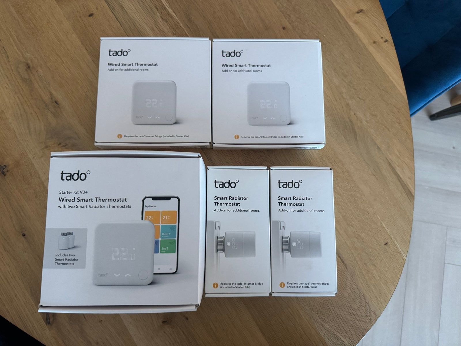 Tado Slimme Thermostaten en Radiatorknoppen Bundel, Ophalen of Verzenden, Slimme thermostaat, Nieuw