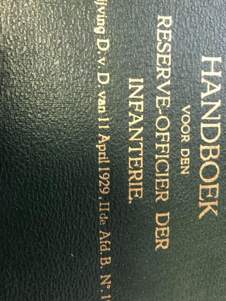 Nederlands handboek 1930, Ophalen of Verzenden, Landmacht, Nederland, Boek of Tijdschrift