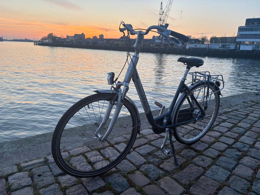 Oerdegelijke Union dames stadsfiets, Gebruikt, Velgrem, 47 tot 50 cm, Versnellingen